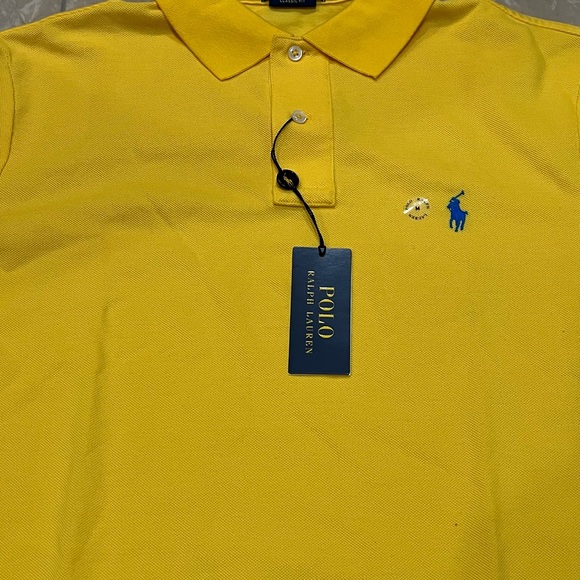 Polo Ralph Lauren Men's Classic-Fit Mesh Shirt - Yellow - Picture 4 of 12